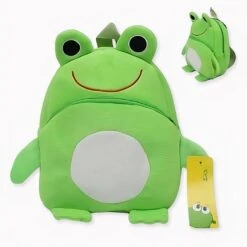 Mini Sac à Dos Grenouille En Peluche Pour Enfants