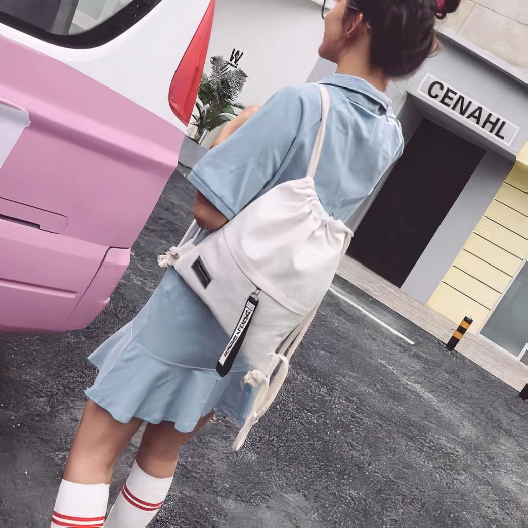 Sac à Dos En Toile Pour Femme – Image 7