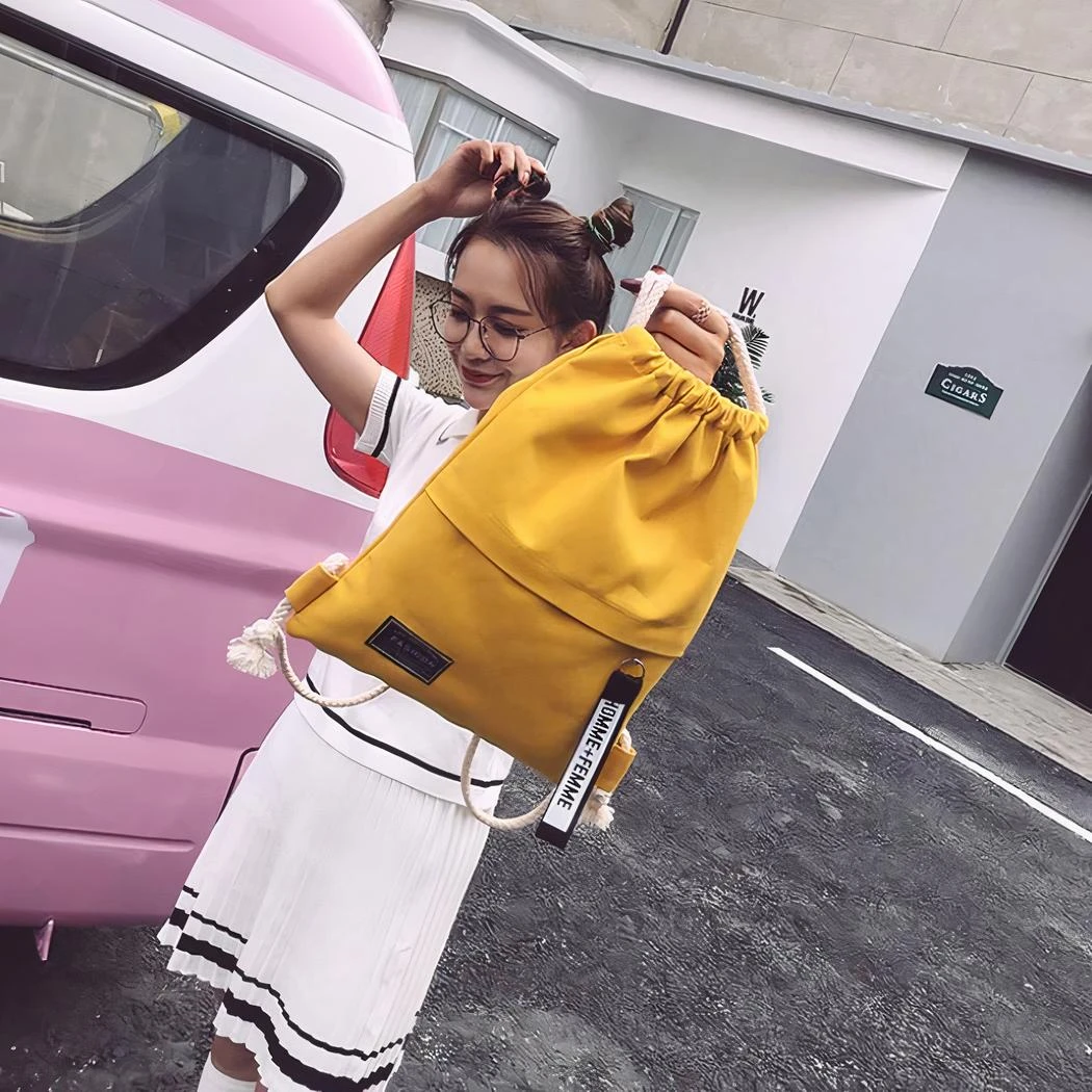 Sac à Dos En Toile Pour Femme – Image 2