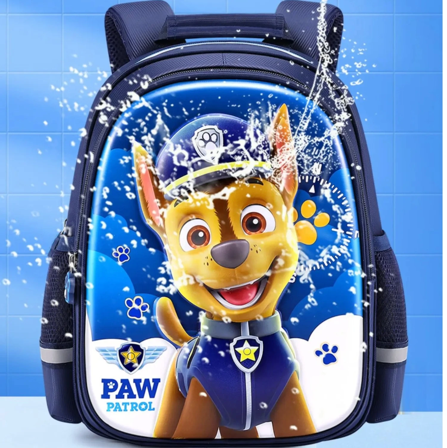 Sac à Dos Pat’Patrouille Bleu Avec Personnage Chase – Image 4