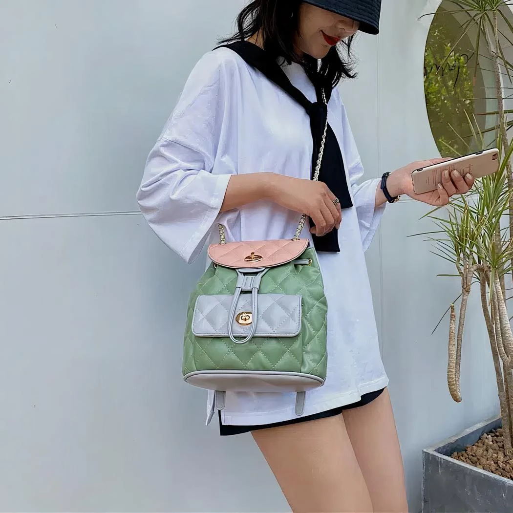 Sac à Dos Femme Petit Format Matelassé – Image 4