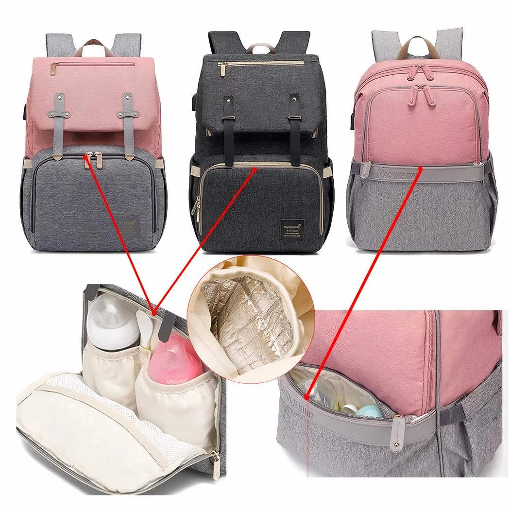 Sac à Langer Avec Crochets Pour Poussette – Image 12