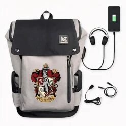 Sac Ă Dos Harry Potter Avec Le Motif Des Blasons