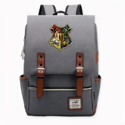 Sac à Dos Harry Potter Style Collège Gris