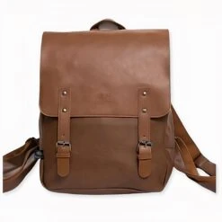 Sac à Dos Compact Vintage En Similicuir