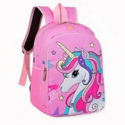 Sac à Dos D’école Rose Avec Licorne