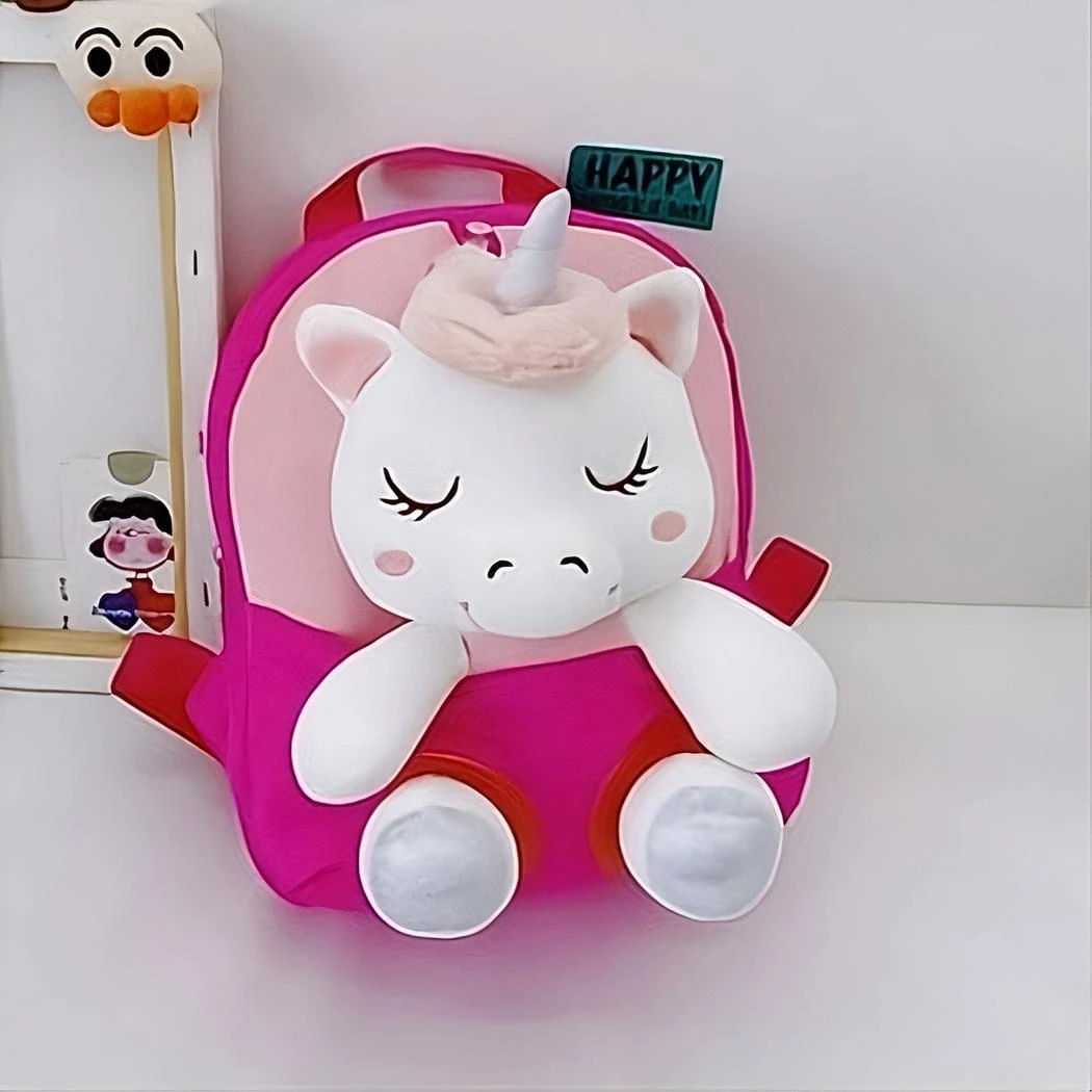 Sac à Dos Licorne En Peluche Pour Enfants – Image 13