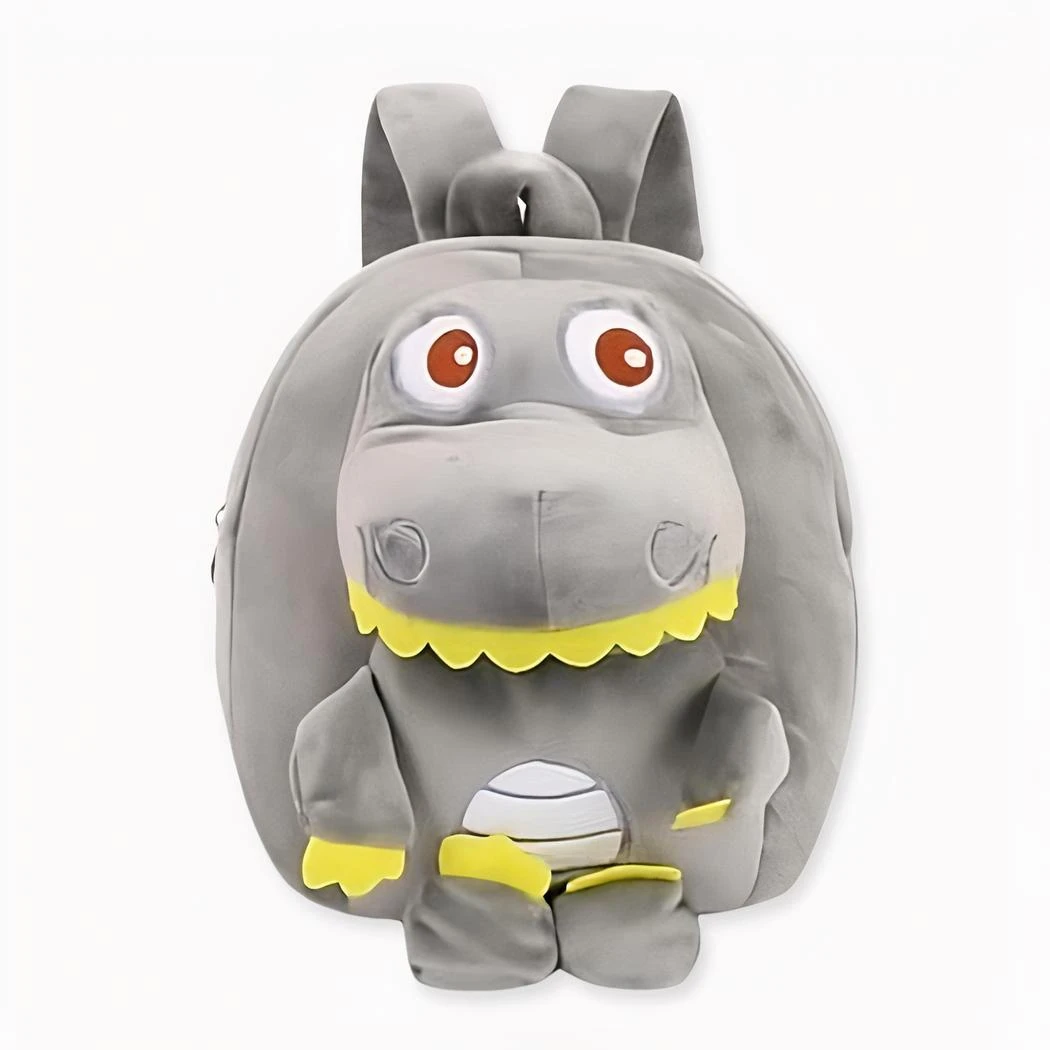 Sac à Dos Dinosaure En Polaire Gris