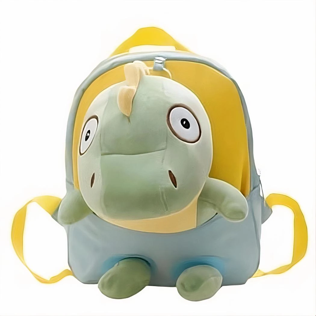 Sac à Dos Pour Enfant Peluche Dinosaure Jaune – Image 5