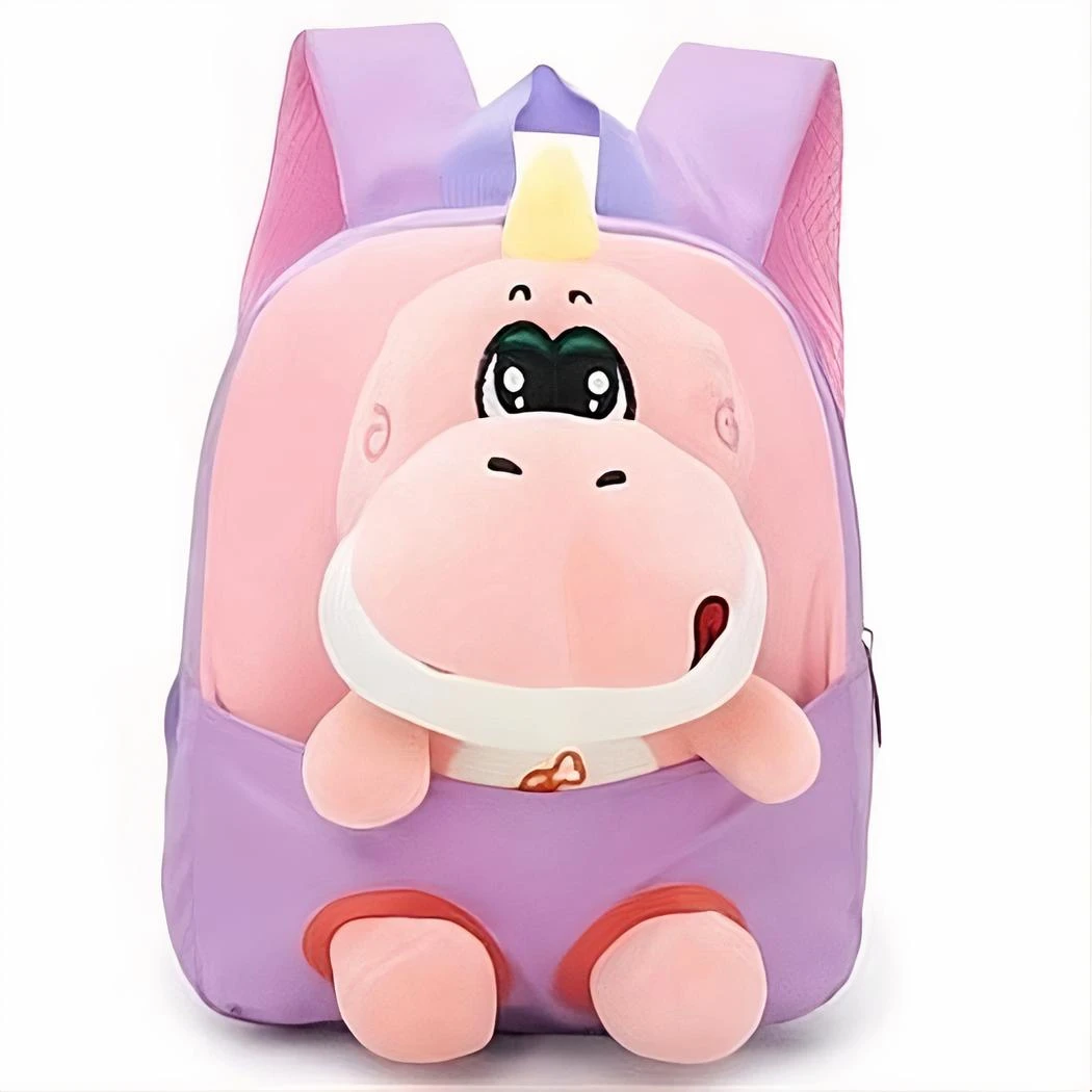 Sac à Dos Pour Enfant Peluche Dinosaure Violet – Image 2