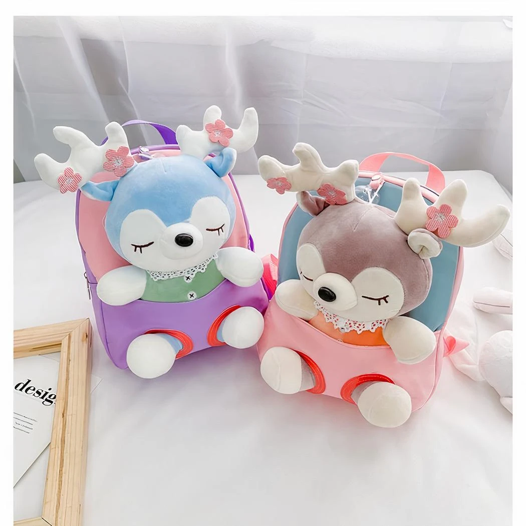 Sac à Dos D’école En Peluche Pour Enfant – Image 7