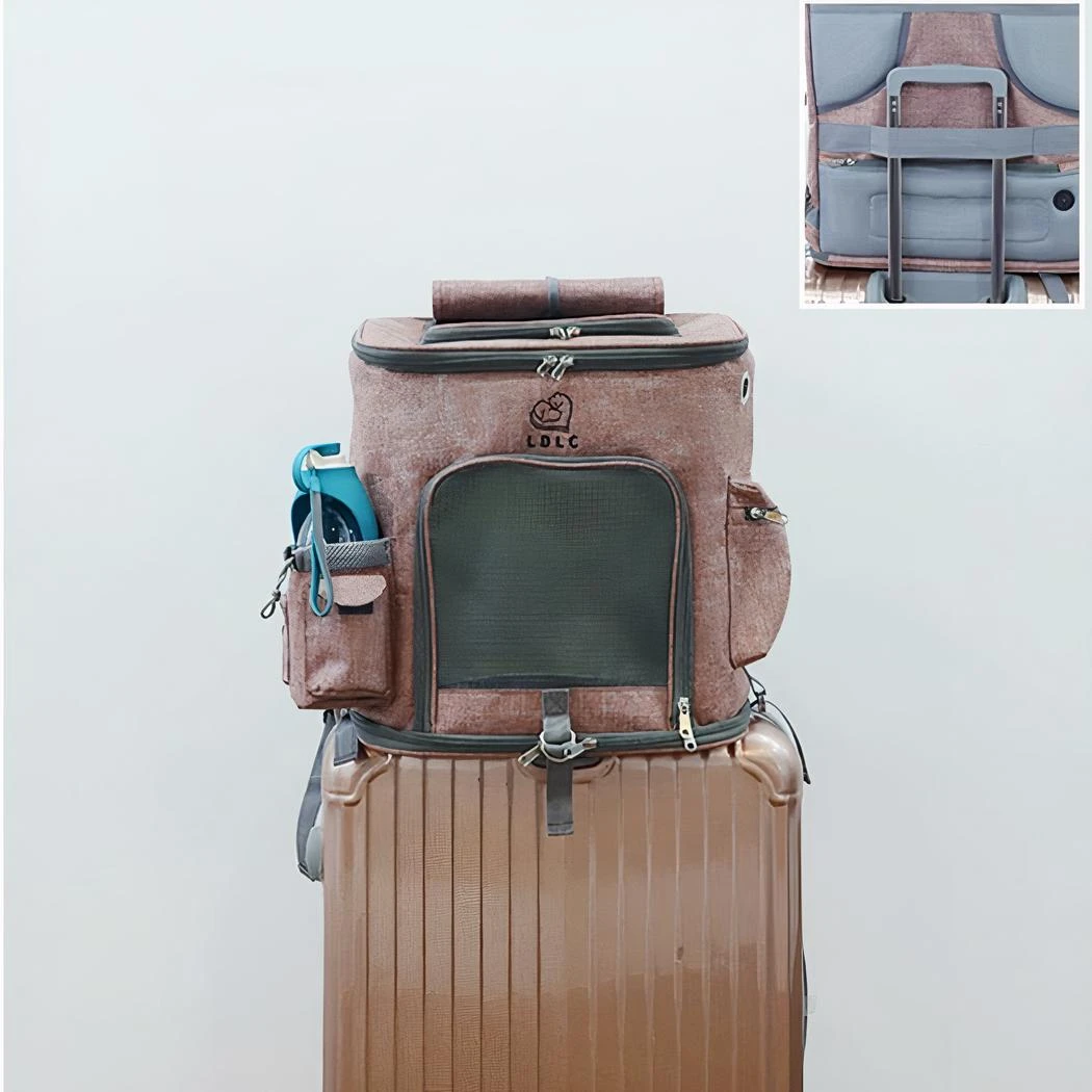 Sac à Dos Pour Chat En Tissu Avec Rangement – Image 9