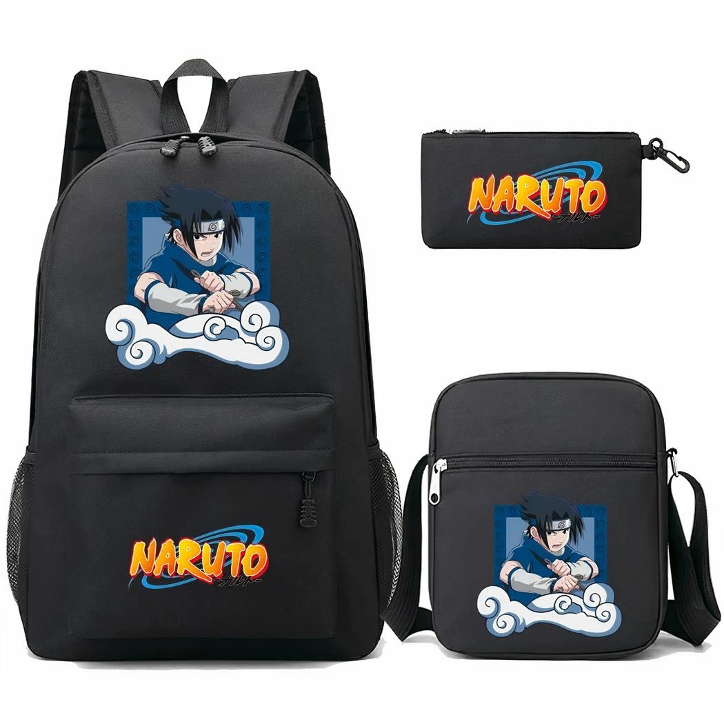 Sac à Dos Naruto Noir Trois Pièces – Image 4